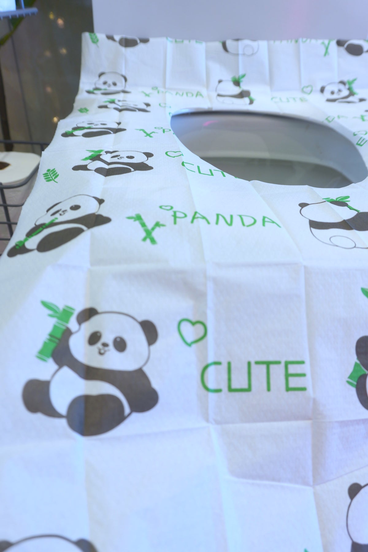 Disposable Toilet Seat  Covers 5-pack Individually Wrapped (Panda design)